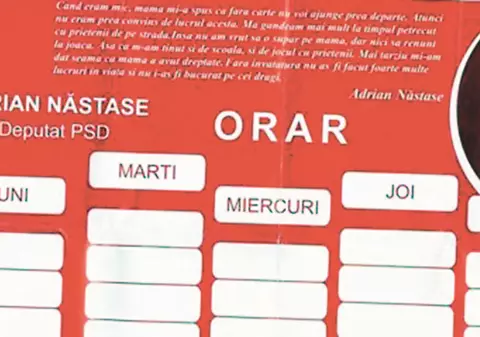Năstase şi-a pus "mecla" pe orare 