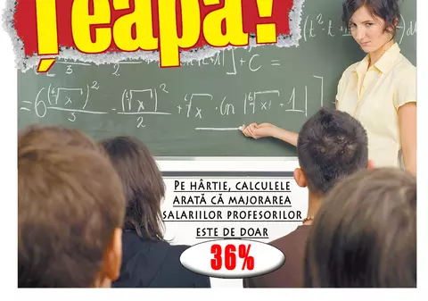 Profesorii au luat ţeapă