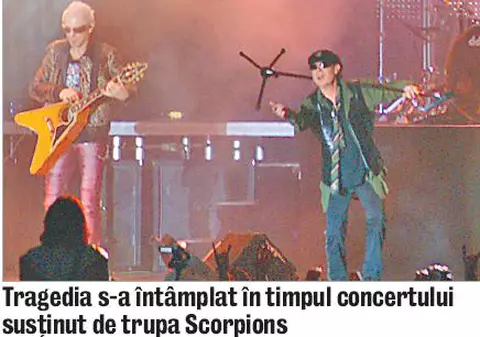 A făcut infarct la concertul Scorpions
