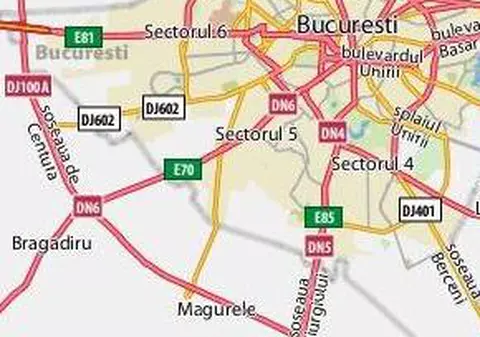 Accident rutier la ieşirea din Bucureşti