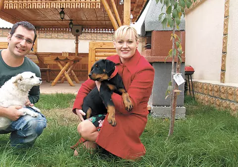 «Matinalii» de la OTV au primit un pui de Rottweiler