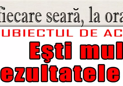 O 9 părere: Eşti mulţumit de rezultatele alegerilor?