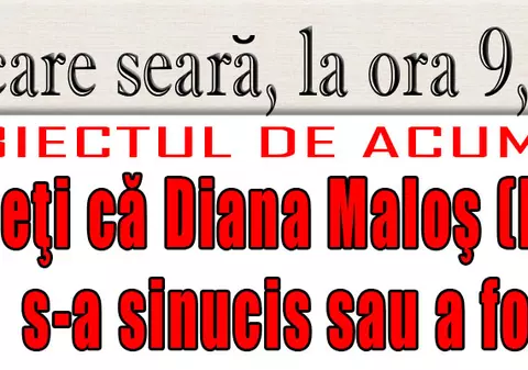 O 9 părere: Credeţi că Diana Maloş (Miss Vacanţa 2008) s-a sinucis sau a fost asasinată?