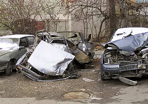 Au expus maşinile groazei