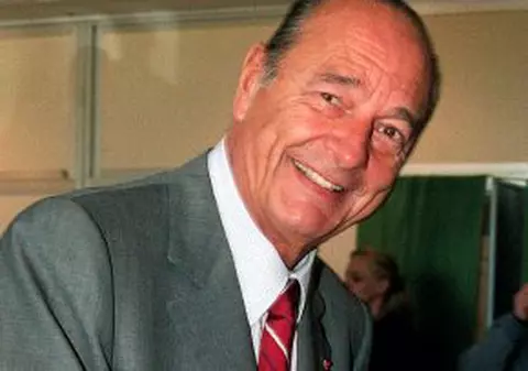 Jacques Chirac, muşcat de câinele său, Sumo