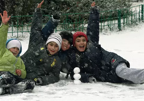 « Uraaa! Ce frumos ninge»