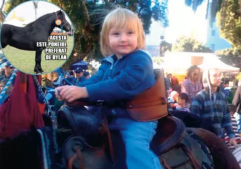 Băiatul Nadiei călăreşte la nici 3 ani!