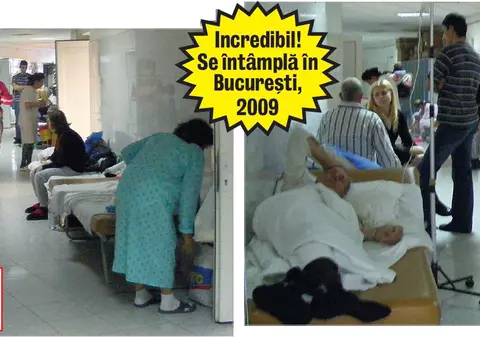 Internaţi pe holurile spitalului