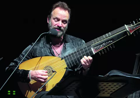 La Bucureşti, Sting a cântat la un instrument românesc
