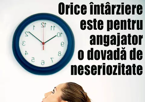 Fiţi punctuali când mergeţi la interviu