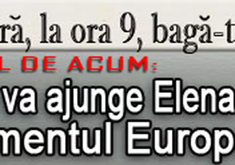 O 9 părere: Credeţi că va ajunge Elena Băsescu în Parlamentul European?