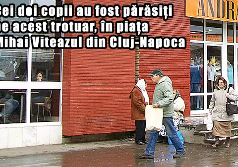 Şi-a părăsit copiii în stradă