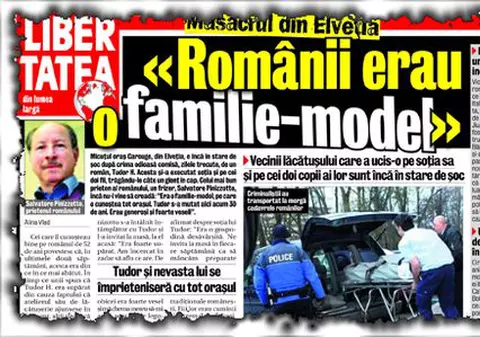 Înmormântat alături de familia pe care a ucis-o