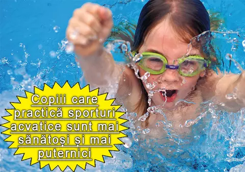 Vreţi să fie energici? Daţi-i la înot!