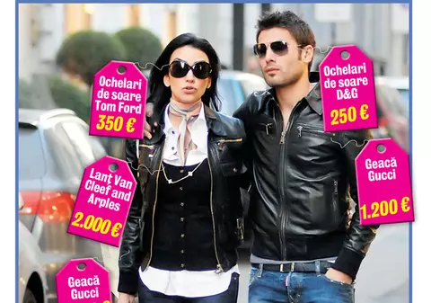 Consuelo şi Mutu, cu ţinute în valoare de 12.000 €