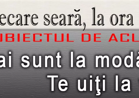 O 9 părere: Mai sunt la modă telenovelele? Te uiţi la vreuna?