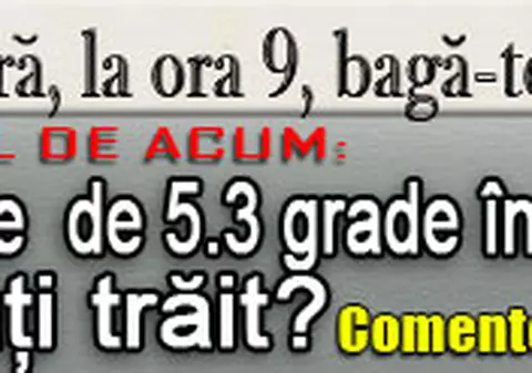 O 9 părere: Cutremur de  de 5.3 grade în Vrancea. Cum l-aţi trăit?