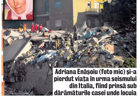 Patru români, morţi în cutremurul din Italia, au fost aduşi acasă