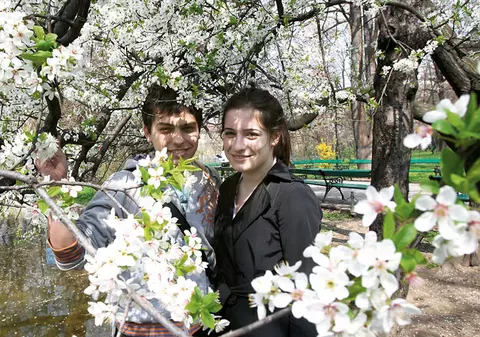«Uau, câte flori!»