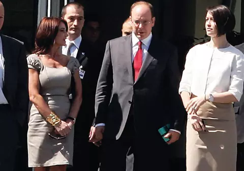 Prinţul Albert de Monaco s-a întâlnit cu Amalia Năstase şi cu Nadia Comăneci