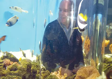 Albert de Monaco a admirat peştii