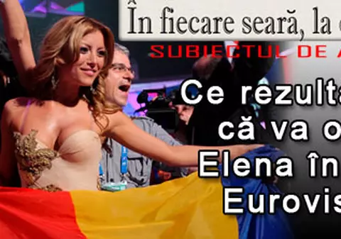 O 9 părere: Ce rezultat crezi că va obţine Elena în finala Eurovision?