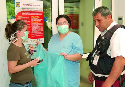 Gripa, păzită de poliţişti!