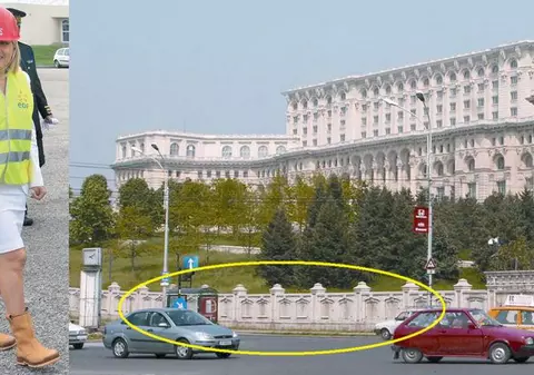 Elena Udrea dărâmă gardul de la Casa Poporului