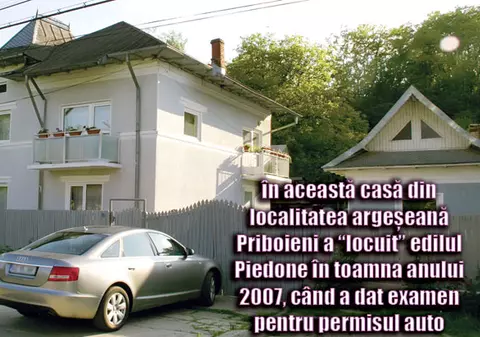 «Aici a stat Piedone ca să-şi ia carnetul»