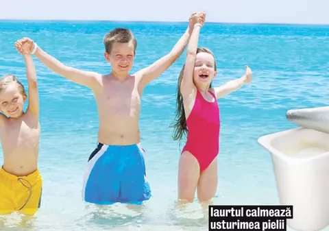 Vindecă arsurile cu iaurt
