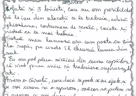 «Nu am bani pentru ghiozdanele şi uniformele copiilor»