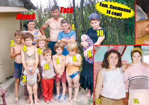 Două familii din judeţul Botoşani au împreună 27 de copii