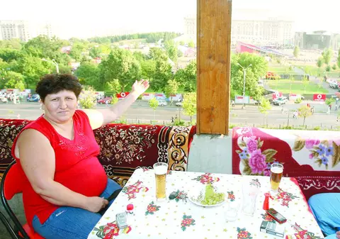 Au urmărit show-ul din balcon