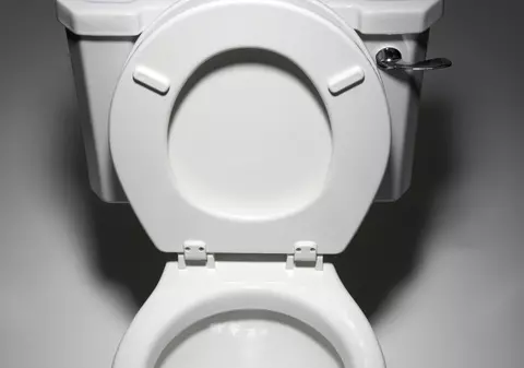 A devenit vedetă după ce a rămas cu capul în wc