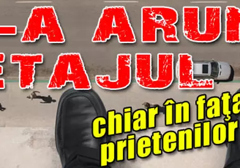S-a aruncat de la etajul zece chiar în faţa prietenilor