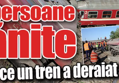 15 persoane rănite după ce un tren a deraiat la Craiova