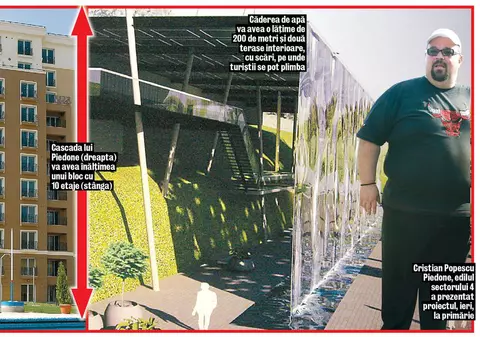 Piedone: «Vreau o cascadă în Bucureşti»