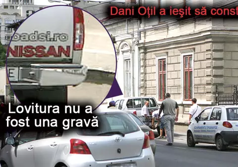 Dani Oţil şi-a găsit maşina lovită