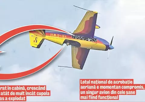 I s-a dezintegrat avionul în aer!