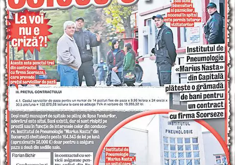 Control la spitalul cu pază de lux