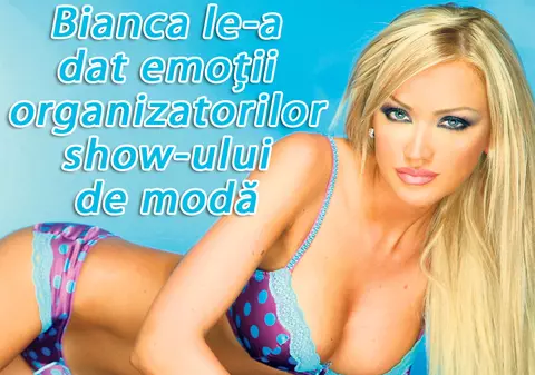 Bianca lui Bote a leşinat la Bucharest Fashion Week