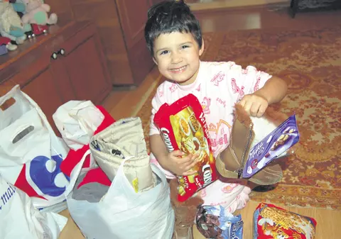 «Tati, a venit Moşul şi la mine!»