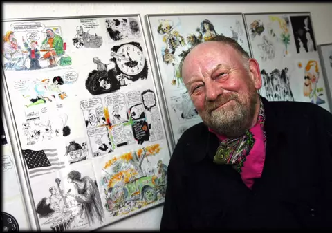 Un caricaturist care îl ridiculiza pe Mahomed, atacat 