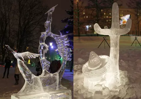 Iată cele mai frumoase sculpturi în gheaţă! / Foto 