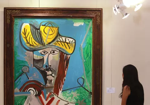 Un tablou de Picasso, rupt de o vizitatoare