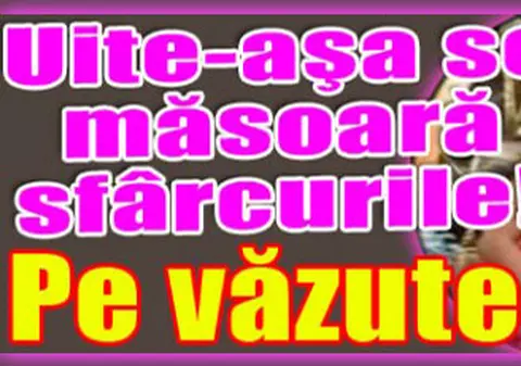 VIDEO / Uite-aşa se măsoară sfârcurile! Pe văzute!