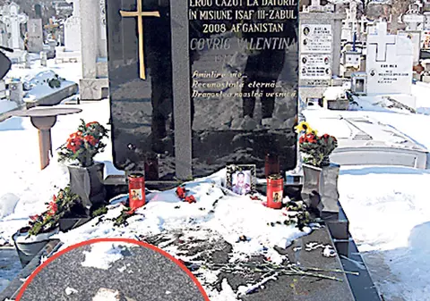 Mormântul unui gălăţean căzut la datorie, profanat