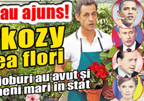 Înainte să devină preşedinte, Sarkozy vindea flori