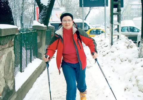 Au ieşit pe străzi cu bicicleta şi cu schiurile