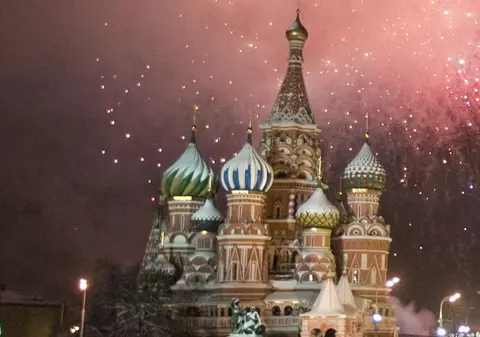 În Rusia a nins cu zăpadă de culoare roz
